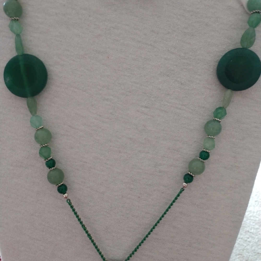 😀 NECKLACE EARRINGS SET HANDMADE NEW Women’s - Picture 4 of 12